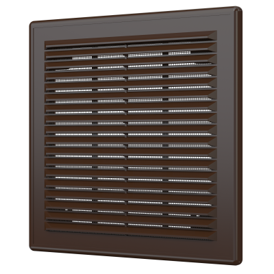 Решетка вентиляционная Р сетка разъемная 209х209 пластик Brown ERA