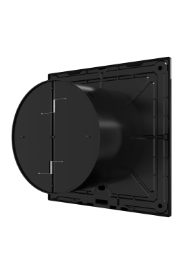 Вентилятор накладной SLIM D100 обр.клапан Obsidian DICITI