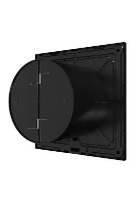 Вентилятор накладной SLIM D100 обр.клапан Matt black DICITI