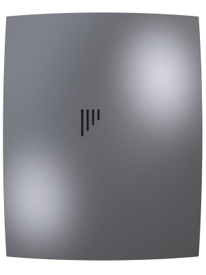 Вентилятор накладной BREEZE D125 обр.клапан Dark gray metal DICITI