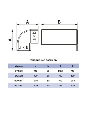 Колено КВП 60х204 вертикальное пластик ERA