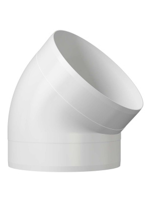 Колено ККП D150 45° пластик ERA